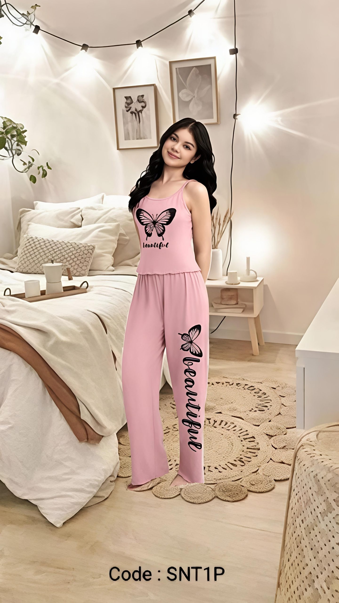 Premium Women's Summer Comfortable Long Night Dress Sets